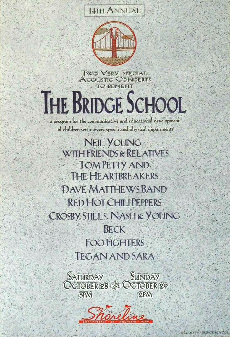2000. október 28., Mountain View, United States, Shoreline Amphitheatre (Bridge School Benefit)