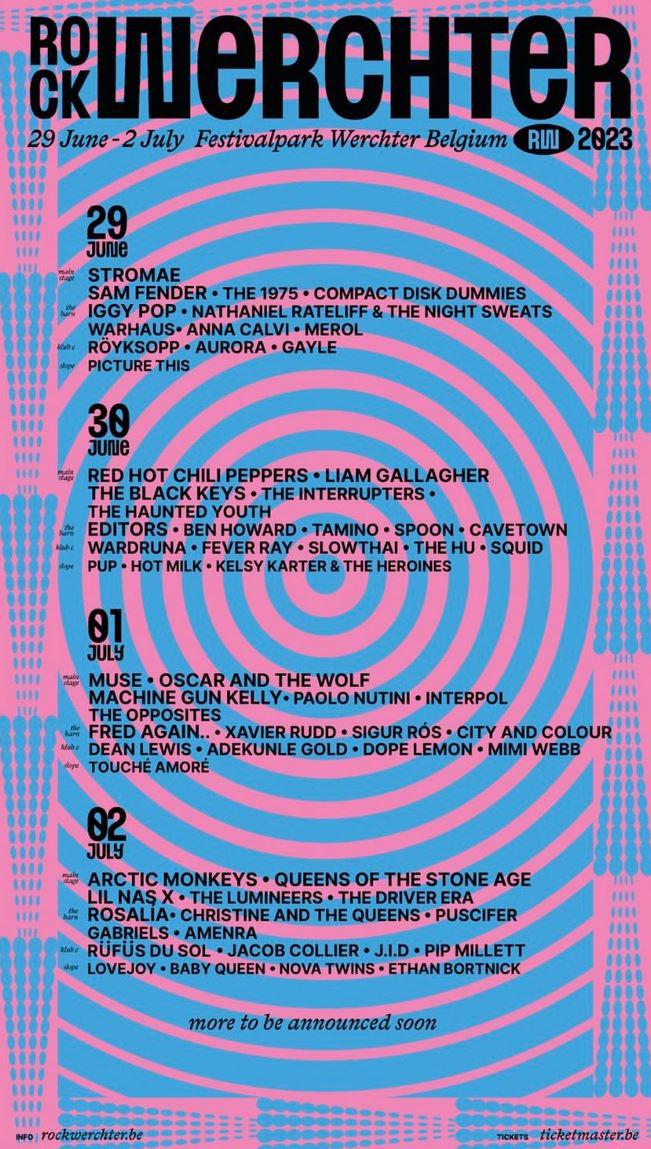 2023. június 30., Werchter, Belgium, Festivalpark (Rock Werchter Festival)